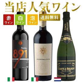 当店人気ワイン 3本セット 高級ワイン フランスワイン イタリアワイン シャンパーニュ チーズに合う お肉に合う ステーキに合う 餃子に合う 焼肉に合う セット 家飲み フルボディ 赤 カベルネソーヴィニヨン お得