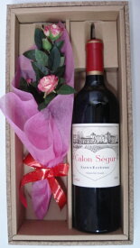 ♪ワインの贈り物　かわいいお花を添えて♪シャトー・カロンセギュール＜赤＞【送料無料】母の日 父の日
