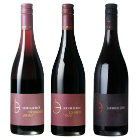 ベルンハルト・コッホ飲み比べ 赤ワイン3本セット シュペートブルグンダードルンフェルダーレゲントドイツワインセット ドイツワイン 産地 ファルツ 赤ワイン ドイツワイン上級ケナー出題品種