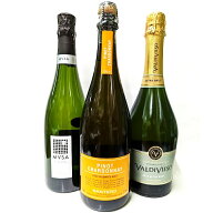 『神の雫』登場安旨スパークリングワイン3本セット(Val,Sa,Mvsa)家飲み イエノミ お誕生日 ギフト お祝い…