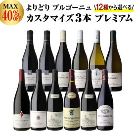 送料無料 MAX40%OFF！好みで選べる！よりどり銘醸地ブルゴーニュ3本 カスタマイズセットシーン、好みにあわせて 組み合わせ自由♪アソート ワインセット 赤 白 イランシー ペルナンヴェルジュレス ジュヴレシャンベルタン 浜運