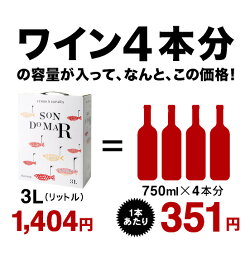 箱ワイン赤×4箱ソンドマルティントバッグインボックスボデガスミレニアム（同梱不可）(赤ワイン)[S]