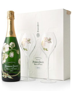正規オリジナル箱入りベルエポック[2013]ペリエジュエグラス2脚付きセット（ワイン(=750ml)８本と同梱可）(泡白)シャンパンシャンパーニュ