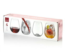 【送料無料】ロナRONAポップホワイト330ml4脚セット(ワイングラスRONAシリーズドリンクマスターdrinkmaster)(1〜3箱迄、ワイン(=750ml)6本と同梱可)