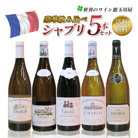 【全品最大P10倍★本日限り】　 シャブリ5本豪華ラインアップ 老舗ドメーヌのみくらべ wine 送料無料 ワイン くじ 福袋 ギフト 750ML おすすめ シャブリセット 　ギフト 母の日 金賞 750ML おすすめ