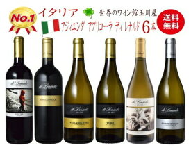 【全品P2倍★本日限り】　【ワインセット 送料無料】イタリア 赤白ワイン6本セット アジィエンダ アグリコーラ ディ レナルド　赤2 白4 750ML おすすめ　　　ギフト 父の日 金賞 750ML おすすめ