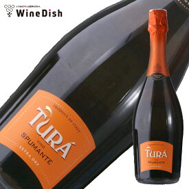 【よりどり6本で送料無料！】トゥラ スプマンテ・エクストラ・ドライ NV 750ml 白ワイン 泡 スパークリングワイン 白スプマンテ イタリア ヴェネト ピノ・ネーロ リースリング ドゥレッロ ミディアムボディ やや辛口