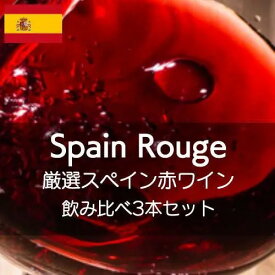 厳選スペイン赤ワイン飲み比べ3本セット【ワインセット】