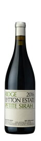 【2016】リッジ ヴィンヤーズ　プティ シラー　リットン エステイトRidge Vineyards Petite Sirah Lytton Estate