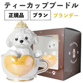 正規品 ブランデー 箱付き ティーカッププードル デキャンタ ブラン 500ml 40度陶器ボトル ポアラー付き ハート プードル トイプードル 犬 白 ホワイト BLANC WHITE BRANDY BAR ナイト クラブ ギフト プレゼント SNS インスタ映え お祝い ギフト 成人式 成人祝い
