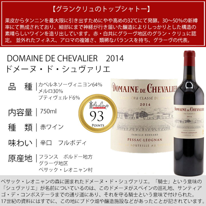 楽天市場】ドメーヌ ド シュヴァリエ ルージュ[2014]Domaine de 