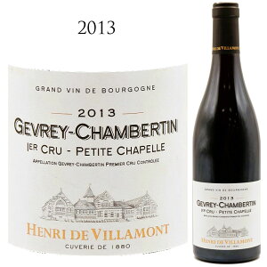 W Vx^ v~G N veB Vy [2013] A h B Gevrey Chambertin 1er cru Petite chapelle Henri de VILLAMONT 750ml 1