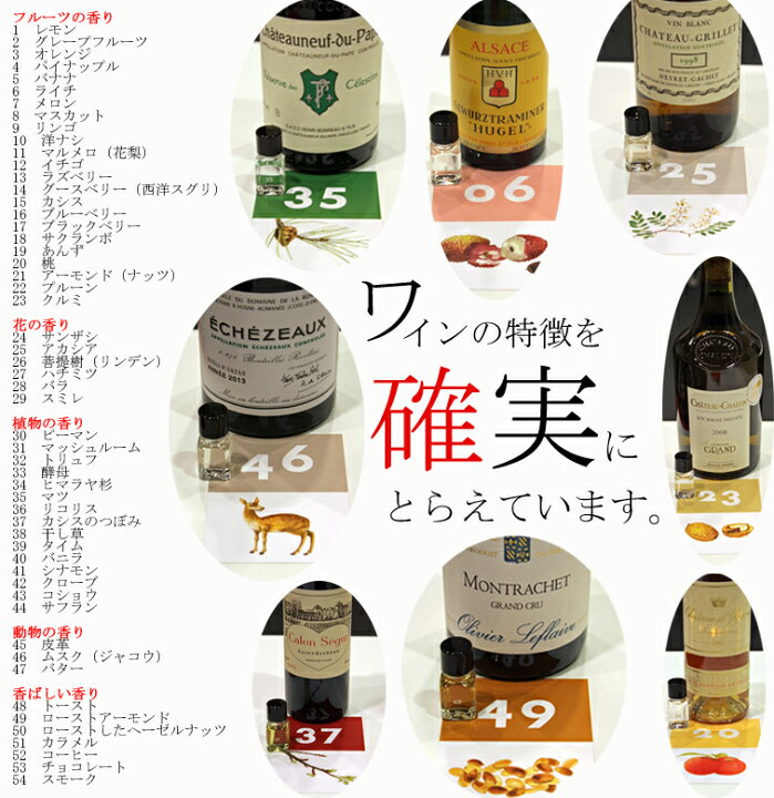 楽天市場】Le Nez du Vin ルネデュヴァン 54種 ワインの香り 正規輸入  
