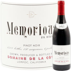 h[k h  R[g gAXh sm m[ JtHjA 2022Domaine de la Cote Memorious Santa Rita Hills Pinot Noir 750mlԃC  C Mtg v[g A  蓖 W p