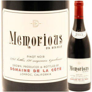 h[k h  R[g smm[ gAXh JtHjA 2023Domaine de la Cote Memorious Santa Rita Hills Pinot Noir 750mlԃC  C Mtg v[g A  蓖 W p[