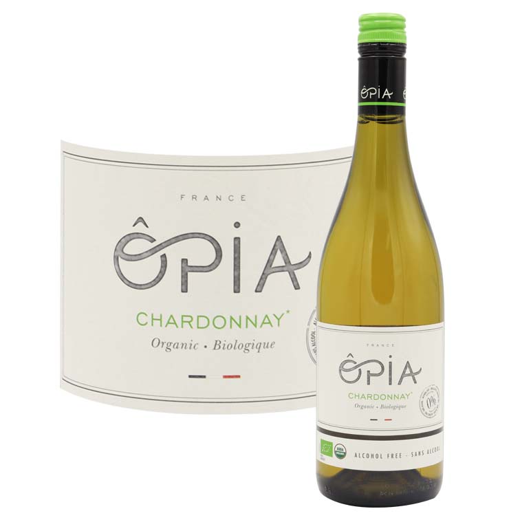 オピア　ノンアルコール　シャルドネ　アルコール0％　ノンアルコールワイン<BR>OPIA Chardonnay Organic Non-Alcohol 0％ 750ml<BR>   ノンアル