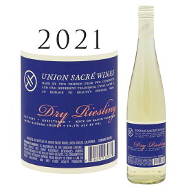 【クーポン対象】ドライ リースリング [2021] ユニオン サクレ ワインズDry Riesling Union Sacre Wines 750mlカリフォルニア 白ワイン ワイン 辛口