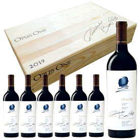 【4月限定特価】オーパスワン 2019 オリジナル木箱 入り 6本セット 赤ワイン アメリカ OPUS ONE カリフォルニア オーパス ワン 750ml