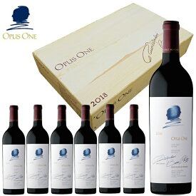 【6月限定特価】オーパスワン 2018 オリジナル木箱入り 6本セット 1ケース 赤ワイン アメリカ OPUS ONE 赤 カリフォルニア オーパス ワン 750ml