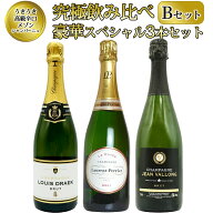 【送料無料】うきうき高級辛口有名メゾン シャンパーニュ 究極飲み比べ豪華スペシャル3本セット [Bセット…