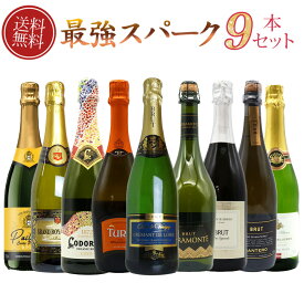 【送料無料】 ワインセット 第1弾！最強スパークリングワインセット 泡三昧 豪華高級泡 辛口 スパークリングワイン 飲み比べ 9本 セット TAMATEBAKO Sparkling Wine Special Set 750ml×9