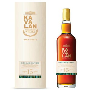 yzyKi zJo 15 N tH[JXN }`[h VO g ECXL[ 700ml 43KAVALAN AGED 15 YEAR FOUR CASK MATURED SINGLE MALT WHISKY