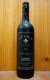 アラミス シングル ヴィンヤード カベルネ ソーヴィニヨン 2016 アラミス ヴィンヤーズ 赤ワイン 辛口 750mlARAMIS Single Vineyard Cabernet Sauvignon Mclaren Vale [2016] Aramis Vineyards