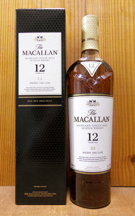 楽天市場】【正規品 箱入】ザ マッカラン シェリーオーク 12年 40 