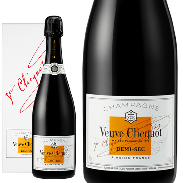 【お一人様1本限り】【箱あり】ヴーヴ クリコ ホワイトラベル ドゥミ セック 白 泡 N.V 正規 750ml シャンパン シャンパーニュ (ヴーヴ  クリコ) (ヴーヴクリコ) (ブーブクリコ)Veuve Clicquot Ponsardin demi Sec AOC Champagne Gift  