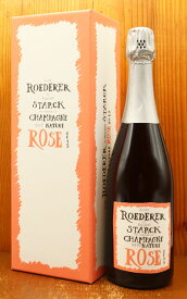 【豪華箱入】ルイ ロデレール ブリュット ナチュール ロゼ フィリップ スタルクモデル 2015 正規品 AOC (ミレジム) シャンパーニュ ギフト箱入Louis Roederer Brut Nature Rose Philippe Starck Model Millesime [2015] Gift Box AOC Millesime Rose Champagne