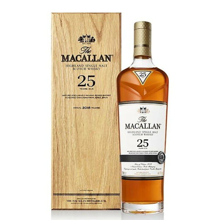 楽天市場】【正規品 豪華木箱入】ザ マッカラン[25]年 シェリー オーク 