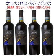 [送料無料4本セット][2022]カサーレ ヴェッキオ　モンテプルチアーノ ダブルッツォファンティーニ（ファ…