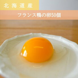 フランス鴨の卵【有精卵】50個 フランス鴨 卵 高級卵 平飼いたまご 高級 平飼い たまご おいしい卵 タマゴ 玉子 お取り寄せ 生卵 珍しい食材 希少 お取り寄せグルメ 卵かけご飯 鴨の卵 黄身 弾力 つまめる 濃厚 取寄せグルメ 美味しいもの おいしいもの