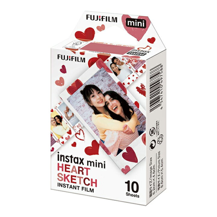 楽天市場】チェキフィルム インスタックスミニ instax mini 1P HEART 