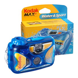 【20％OFF】KODAK スポーツ15m防水 レンズ付きフイルム Water＆Sport 27枚撮 使い捨てカメラ コダック
