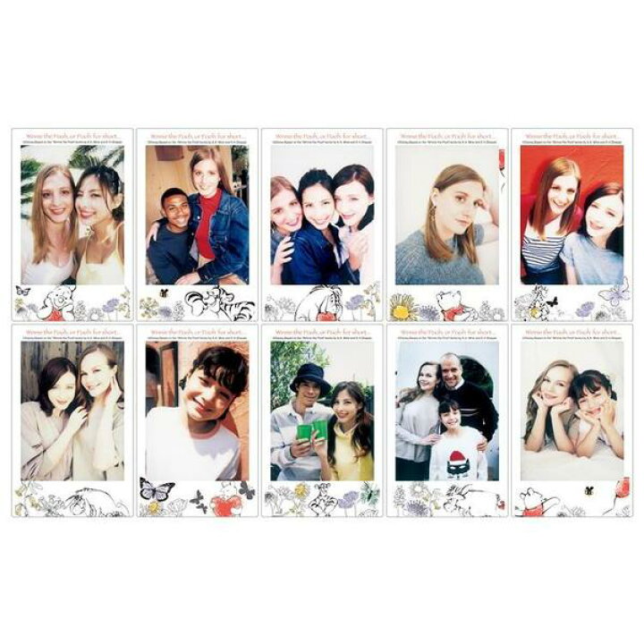 楽天市場】チェキフィルム くまのプーさん 1P(10枚) 単品 富士フィルム  