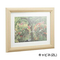 【エントリーでPt5倍】フジカラー 木製額縁 YM-3 キャビネ(2L) 木地