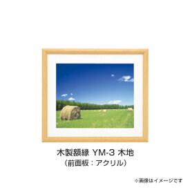 【受発注商品】フジカラー 木製額 YM-3 デジタルA3 アクリル