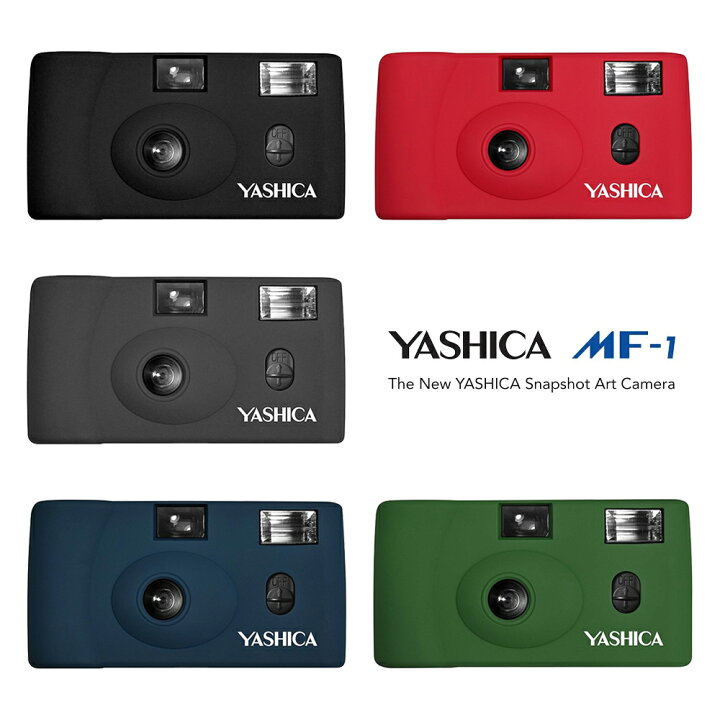 楽天市場】フィルムカメラ 本体 YASHICA MF-1 35mm ブラック レッド  