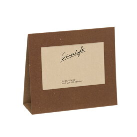 ナカバヤシ simplaft(シンプラフト)シリーズ フォトスタンド3個セット L判 ブラウン PSL-SPT-BR【受発注商品】