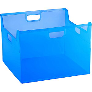 【受発注商品】ナカバヤシ かたづけベスト キャパティE5 キャパティEW5 ファイルボックス A4 ヨコ型 クリア ホワイト クリアブルー クリアブラウン