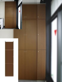 集会所薄型 本棚 壁固定本棚 幅狭扉付転倒防止棚 UX 壁面活用本棚 薄型収納 高さ265．1〜274．1cm幅30〜44cm奥行46cm 標準棚板（厚さ1.7cm） 薄型本棚 整理棚 幅 37 cm 横幅 注文