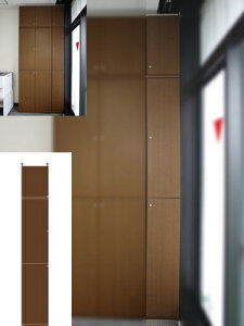 待合室本棚 扉付き 大型収納 買置き細型収納扉付 TX 壁固定本棚 扉付収納 高さ265.1〜274.1cm幅25〜29cm奥行46cm厚棚板(棚板厚2.5cm) タフ棚板(厚さ2.5cm) 扉付本棚 整理棚 幅 26 cm 横幅 注文