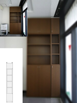 隙間つっぱり壁面収納商品画像