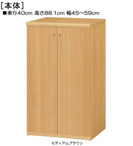 全面扉扉付き木製玄関収納 高さ88.1cm幅45〜59cm奥行40cm厚棚板(棚板厚み2.5cm) 両開き 全面扉付トイレディスプレイ 整理棚 幅 57 cm 横幅 注文
