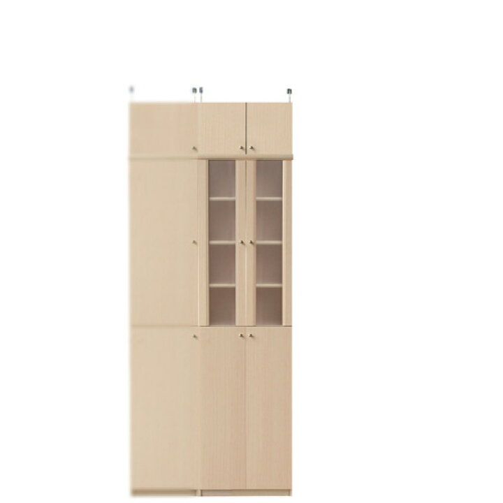 楽天市場 キッチン食器棚高さ２０８ ２１７ｃｍ幅４５ ５９ｃｍ奥行４０ｃｍ 高さ ラック高さ178cm 突っ張り棚高さ23cm 伸縮突っ張り金具 半透明 両開き扉キッチン食器棚 Eモノショップ