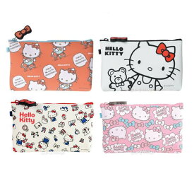 【送料無料】ピージーデザイン NUU HELLO KITTY ハローキティ ローラースケート ホワイト トイボックス リボン シリコンポーチ ジッパーポーチ アクセサリー入れ 可愛い 雑貨 コスメポーチ ペンポーチ トラベルポーチ 化粧ポーチ 小物 キティちゃん サンリオ 女性 レディース