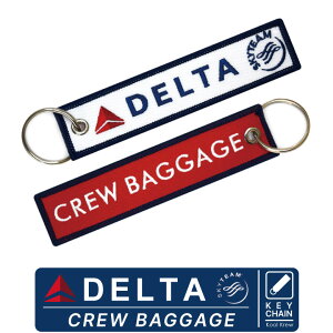 Kool Krew N[N[ L[`F[f^q DELTA Air Lines SKYTEAMCREW BAGGAGE DL DAL AIRBUS BOEING GAoX {[CO GAC [J[ tCg^O Flight tag L[z_[ keychainې s@ 