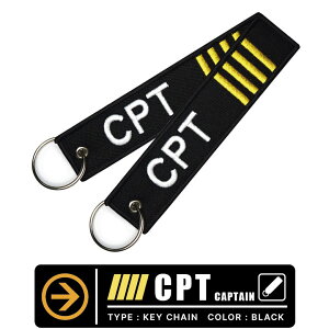 CPT Captain Lve L[`F[ (1 ) J[ ubN L[z_[ tCg^O Flight tag keychain  Bkack s@ Ђ qObY ANZT[ G ACe ITEM 