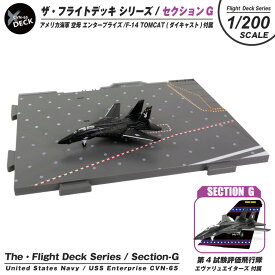 ザ・フライトデッキ シリーズ セクションG 1/200 スケール アメリカ海軍 CVN-65 空母 エンタープライズ F-14 TOMCAT 第4試験評価飛行隊 エヴァリュエイターズ 付属 ダイキャスト製 模型 飛行 甲板 ジオラマ パネル ミリタリー スケール モデル コレクション